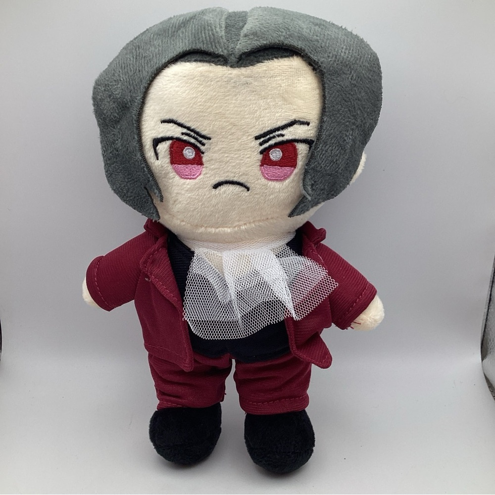 Anime Ace Attorney Figure Plush Doll 9” Miles Edgeworth Collectible